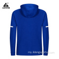 စိတ်ကြိုက်အမှတ်တံဆိပ် unisex အားကစားအပြည့်အဝ zip hoodie